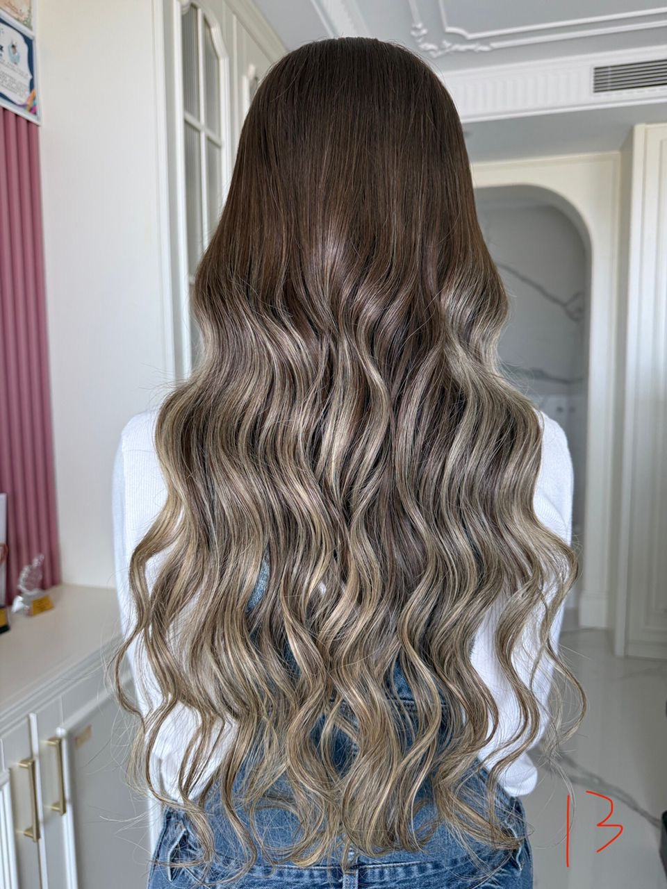 The Silver Mocha — 26" 13×6 Lace Wig