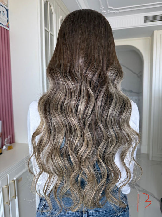 The Silver Mocha — 26" 13×6 Lace Wig