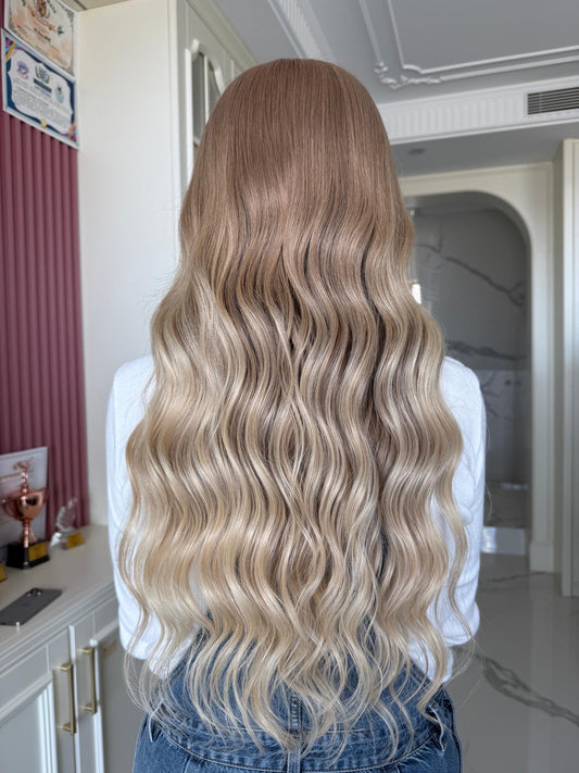 The Rosé Champagne — 26" 13×6 Lace Wig