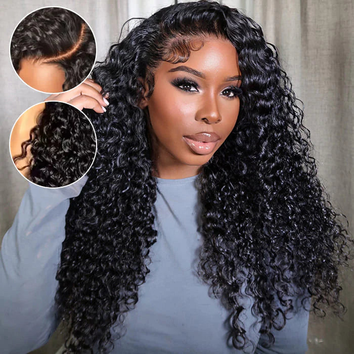13 x 6 Natural Color Deep Curly HD Virgin Wig | 200 % density