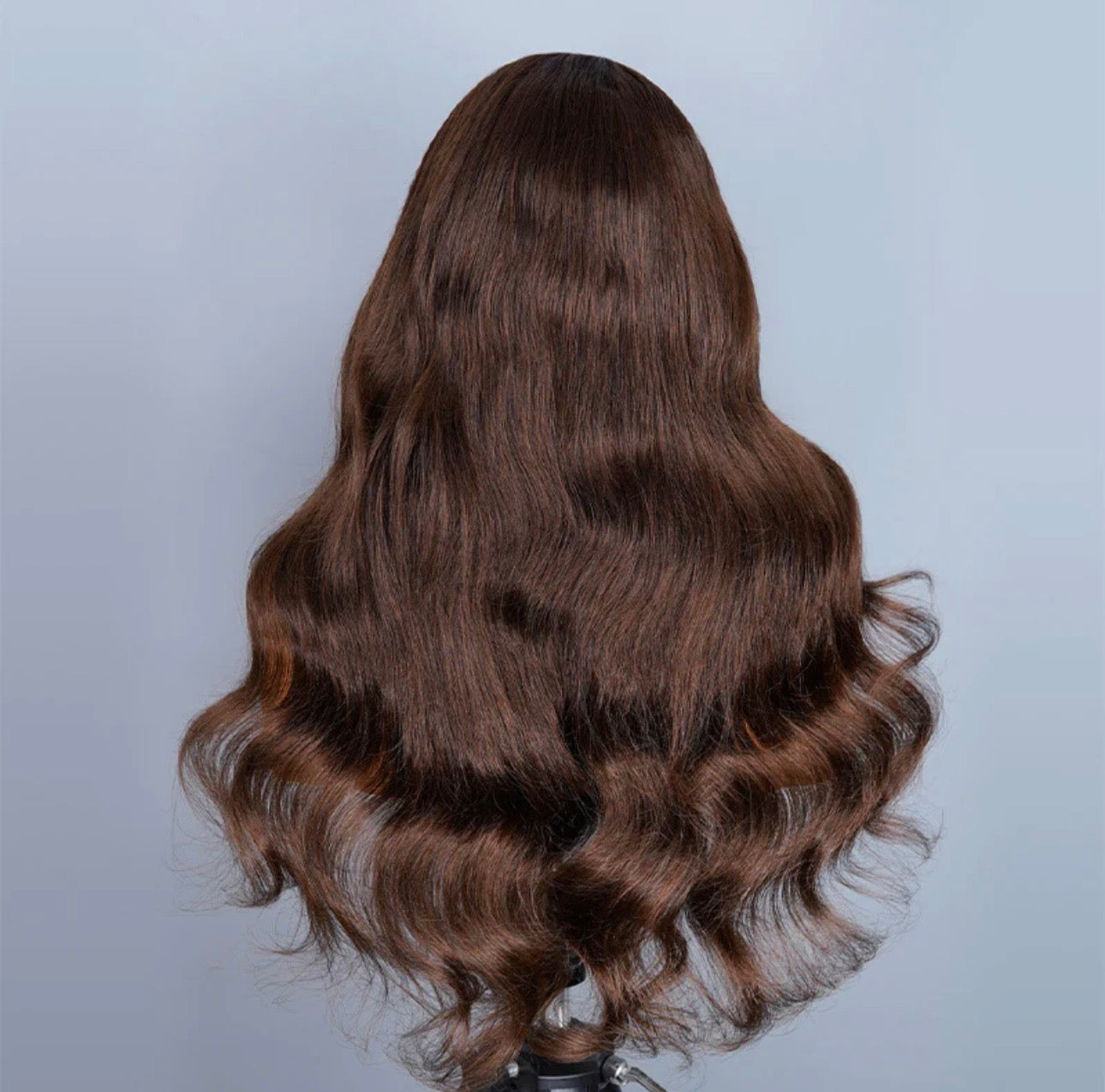 6 x 6 Chocolate Brown Color Face-Framing Layered Cut Body Wave HD Virgin Wig | 200 % Density